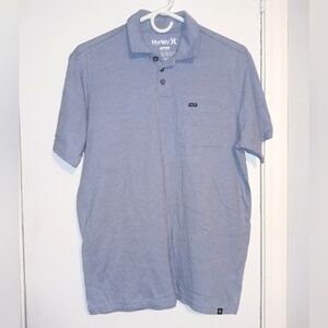 Hurley Blue Polo Shirt Size Small